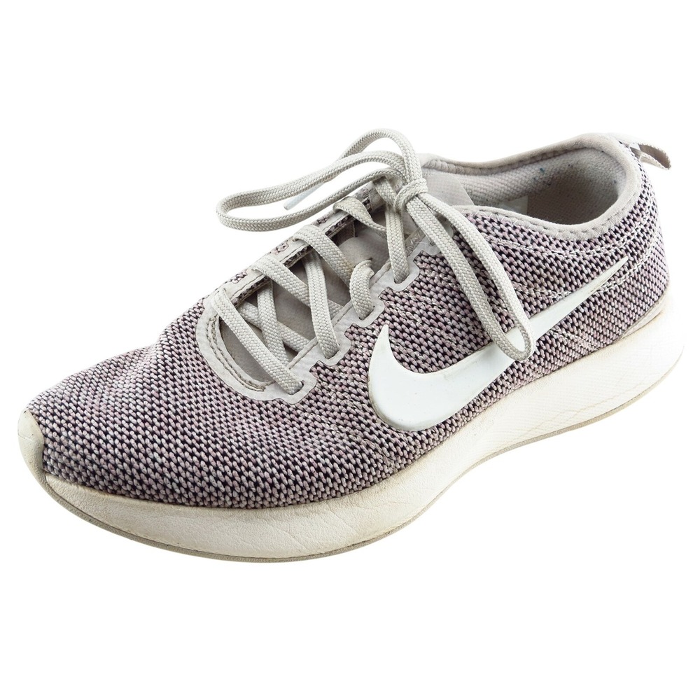 Nike Women's Light Purple Knit Running Shoes with White Swoosh